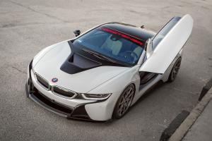 BMW i8 VR-E in White by Vorsteiner (VF-E 402) 2016 года